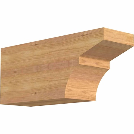 Ekena Millwork Monterey Smooth Rafter Tail, Western Red Cedar, 5 1/2"W x 8"H x 18"L RFT06X08X18MON00SWR